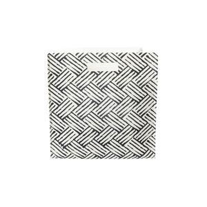 NEW DANCE HAPPY DESIGNS woven storage bin in black